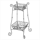 WIRE BASKET PLANT STAND