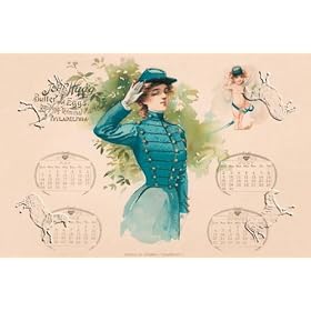 Art Poster, Lady if the Navy: John Haag Calendar - 27.5 x 18.75