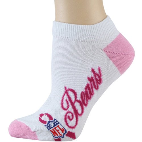 For Bare Feet Chicago Bears Women's Breast Cancer Awareness Socks Medium