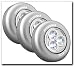 Tools & Hardware : Sylvania Dot-It Self-Adhesive Bright White LED Light, Silver, 3-PACK