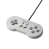 ELECOM i-revo推奨レトロ風USBゲームパッド ホワイト JC-U1608TWH