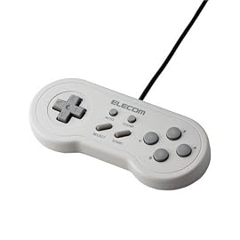 ELECOM i-revo推奨レトロ風USBゲームパッド ホワイト JC-U1608TWH