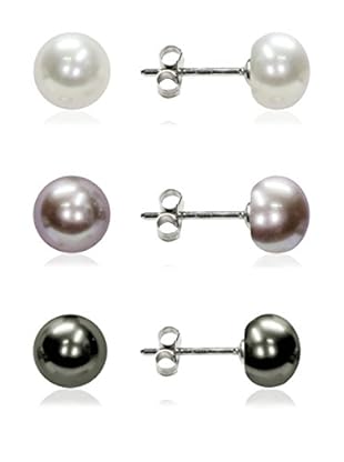 MAYUMI Set de pendientes Fancy plata de ley 925 milésimas