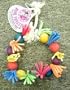 Pink Parrot� Birdy Squiggles� 5" Hanging Ball Ring for Sm/Med Birds