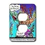 Londons Times Funny Panel Hollywood Cartoons - Paris Hilton Takes A Dive - Light Switch Covers - 2 plug outlet cover