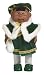 Cabbage Patch Kids Mini Dolls - Holiday Collection - African American Girl in Green Dress