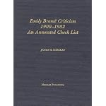 Emily Bronte Criticism, 1900-1982: An Annotated Check List, Revised Edition book cover
