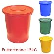 Futtertonne 15kg - Farbe: Rot
