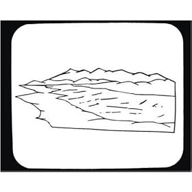 Mouse Pad with black and white, mountains, stream, Columbia, South America, river by SHOPZEUS