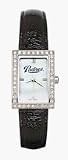 San Diego Padres Ladies Allure Black Leather Strap Watch
