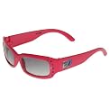 Camp Rock Rectangle Sunglasses with Pink Rivets