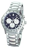 Charles Hubert Paris - Men's Premium Chronograph Dress Watch with Blue Dial and Silver Sub Dials