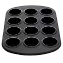 Silicone Solutions 12 cup Mini Muffin Pan, Black