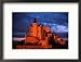 Alcazar from a Hillside at Sunset, with a Stormy Sky Looming Above, Segovia, Spain Framed Photographic Poster Print by David Tomlinson, 21x17 Image
