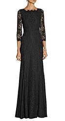 Lace Illusion Fall Floor Length Prom Dress 