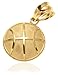 14k Yellow Gold Basketball Pendant