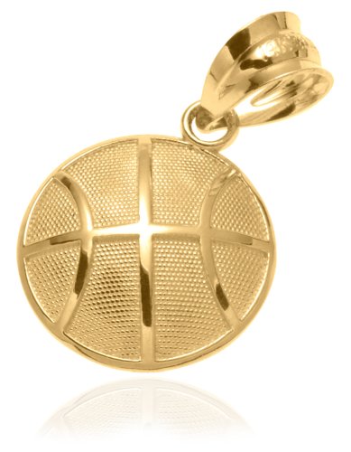 Buy 14k Yellow Gold Basketball Pendant by Amazon.com Collection