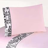 3pc Twin Sheet Set for Pink and Black Sophia Bedding Collection by JoJo Designs