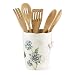 Lenox Butterfly Meadow Porcelain Utensil Crock with Wooden Utensils