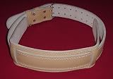 Weight Lifting Belt Natural Leather Exercise Belt Workout Powerlifting Belt