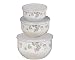 Pfaltzgraff Grapevine 6-Piece Enamel on Steel Bowl Set, Large