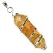 CRYSTAL Silver Twist PENDANT CITRINE Reiki SELF ESTEEM