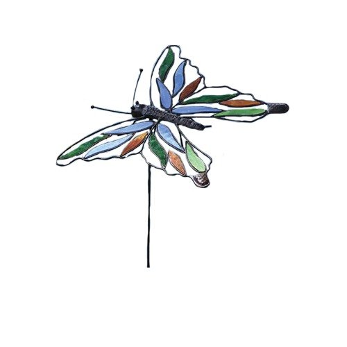 Ancient Graffiti Tear Drop Staked Butterfly