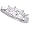Platinum 1/2 ctw. Princess Cut Three-Stone Diamond Ring Size 6