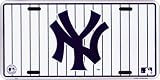 (6x12) New York Yankees Pinstripe License Plate