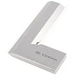 uxcell　直角定規　ステンレス鋼　シルバートーン　一個入り　素晴らしいツール　木工