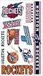 Houston Rockets Temporary Tattoos - SET OF 6 - Sports Merchandise