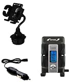 Cowon iAudio U2 Auto Cup Holder with Car Charger - Uses Gomadic TipExchange