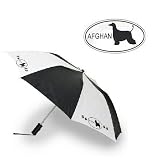 Compact Travel Umbrella featuring the Afghan Hound (1.5 X 1.5 X 14 inches)