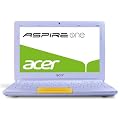 Acer Aspire One Happy 2 25,7 cm (10,1 Zoll) Netbook (Intel Atom N570, 1,6GHz, 1GB RAM, 320GB HDD, Intel  3150, Win 7 Starter) gelb