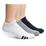 adidas Men's 3-Stripe No Show Sock, 3-Pack