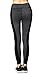 Neonysweets Womens Running Yoga Pants Workout Leggings with Pocket Black Gray M