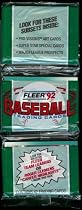 1992 Fleer Baseball Cards Unopened Rack Pack (42 cards per pack)