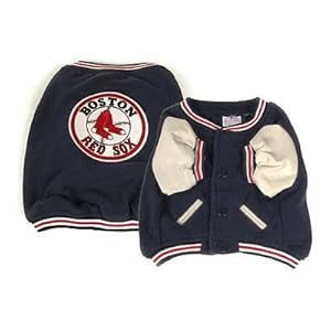 Sporty K9 Boston Red Sox Varsity Dog Jacket, Large