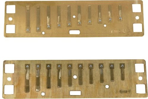 Childrens Toyshop  Musical Instruments : Lee Oskar Harmonic Minor Reed Plates, C# MINOR