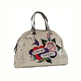 Ed Hardy - Ed Hardy Jane Off White Oversized Weekend Bag