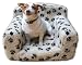 Biscuit/Pawprint Faux Fur Classic Dog Chair 50x46x34cm (19x18.1x13.4 inches) From ExtraComfort