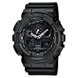 Casio - GA-100-1A1ER - G-shock - Montre Homme - Quartz Analogique et Digitale - Cadran Noir - Bracelet en Résine Noir