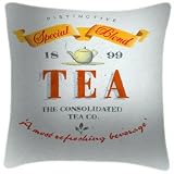 Tea Yellow Label Cushion - Martin Wiscombe Cushions