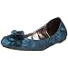 ALL BLACK Women's Pedals Ballet Flat,Blue,41 EU (US Women's 11 M)