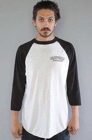 REBEL8 The In Us We Trust Baseball Jersey in White,Tops for Men, Extra Extra Large,White