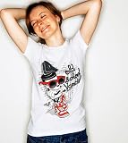 Old school vandal par short - Tee shirt Femme, American Apparel