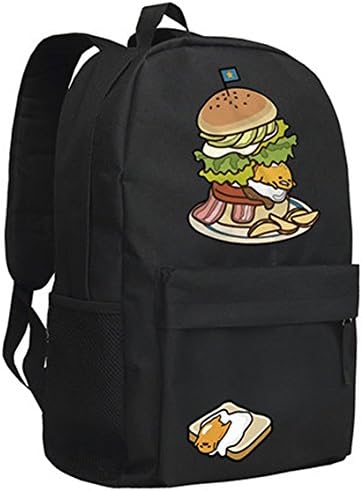 Ilucky Anime Cartoon Unisex Gudetama Oxford Backpack Handbag School Bag Laptop Bag No.192 (c1)