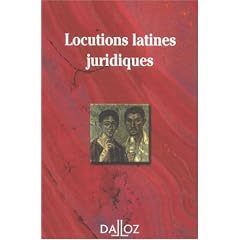 Locutions latines juridiques