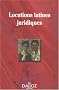 Locutions latines juridiques
