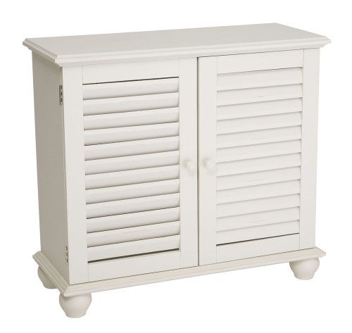 Cape Craftsman Shutter 2-Door Cabinet, White